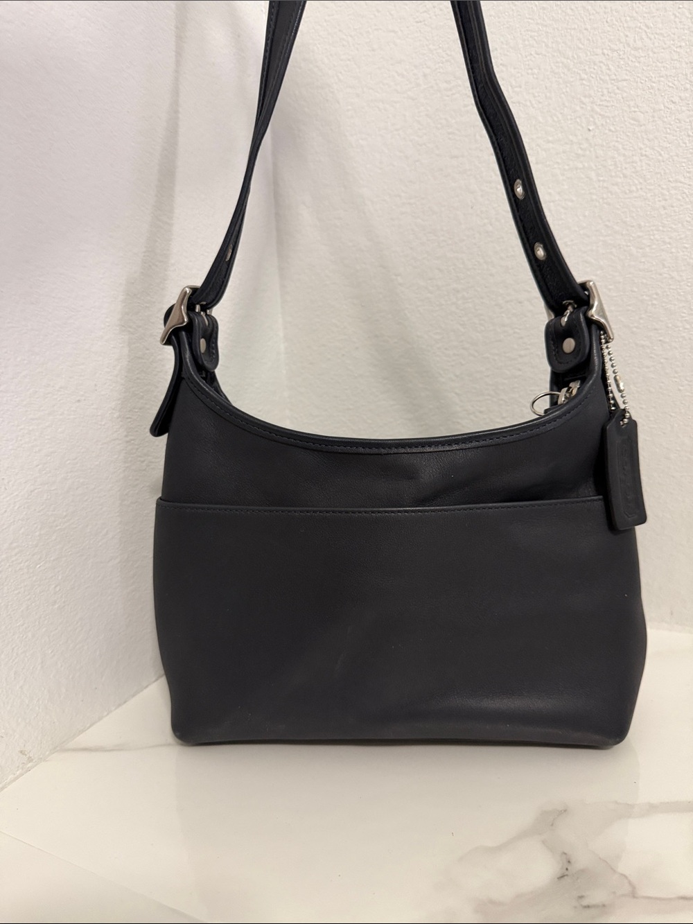 Vintage Coach Legacy 9136 crossbody bag navy blue